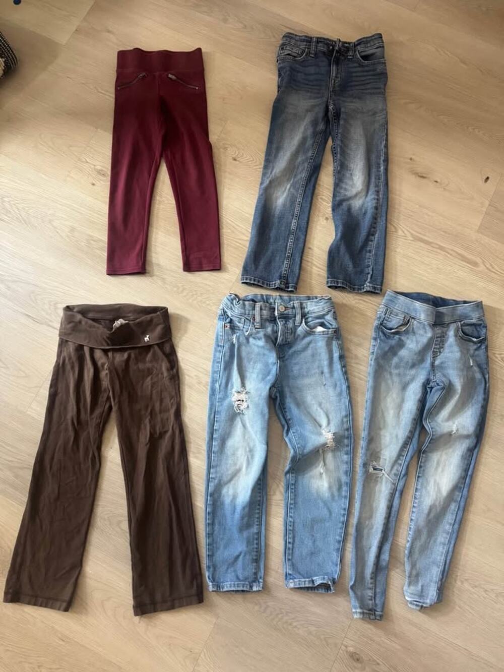 Lot of Girls Size 6 Jeans & Leggings